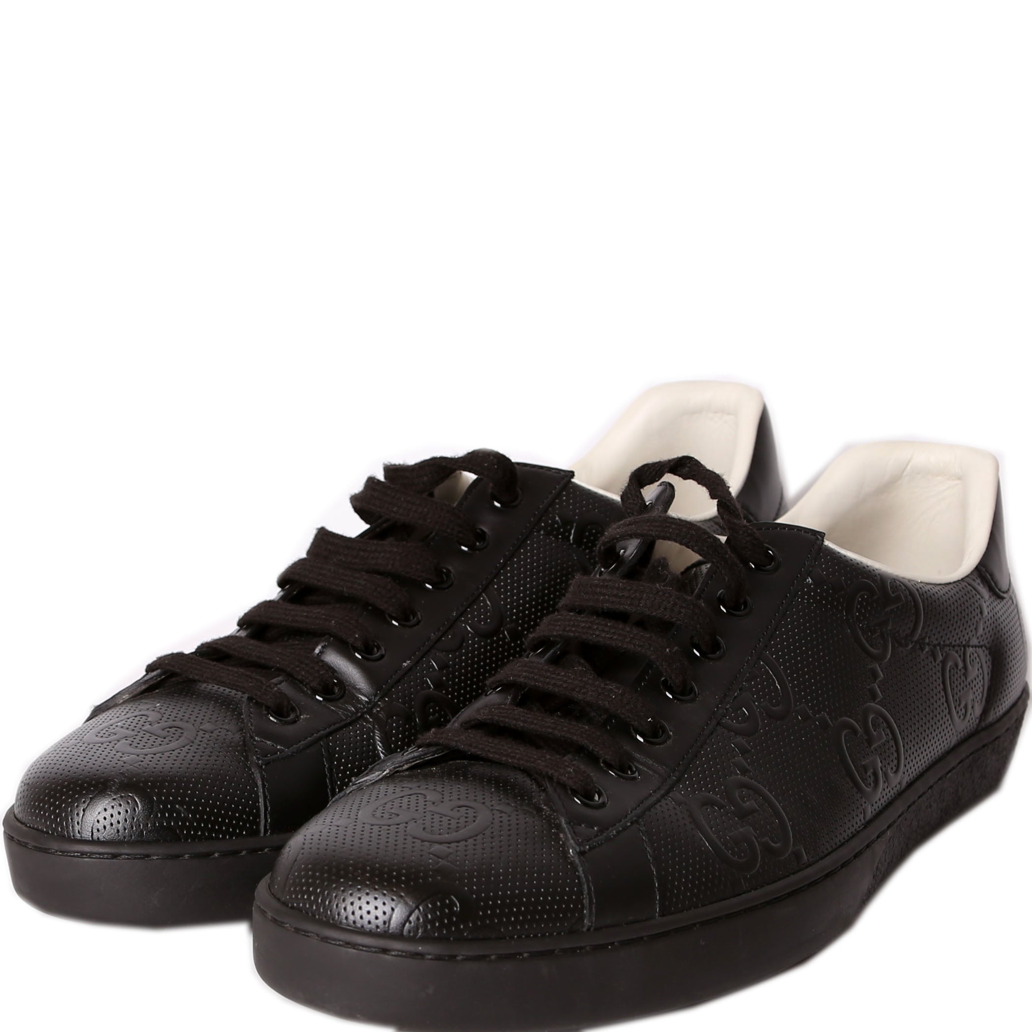 Gucci GG Tennis Embossed Sneakers Size 42