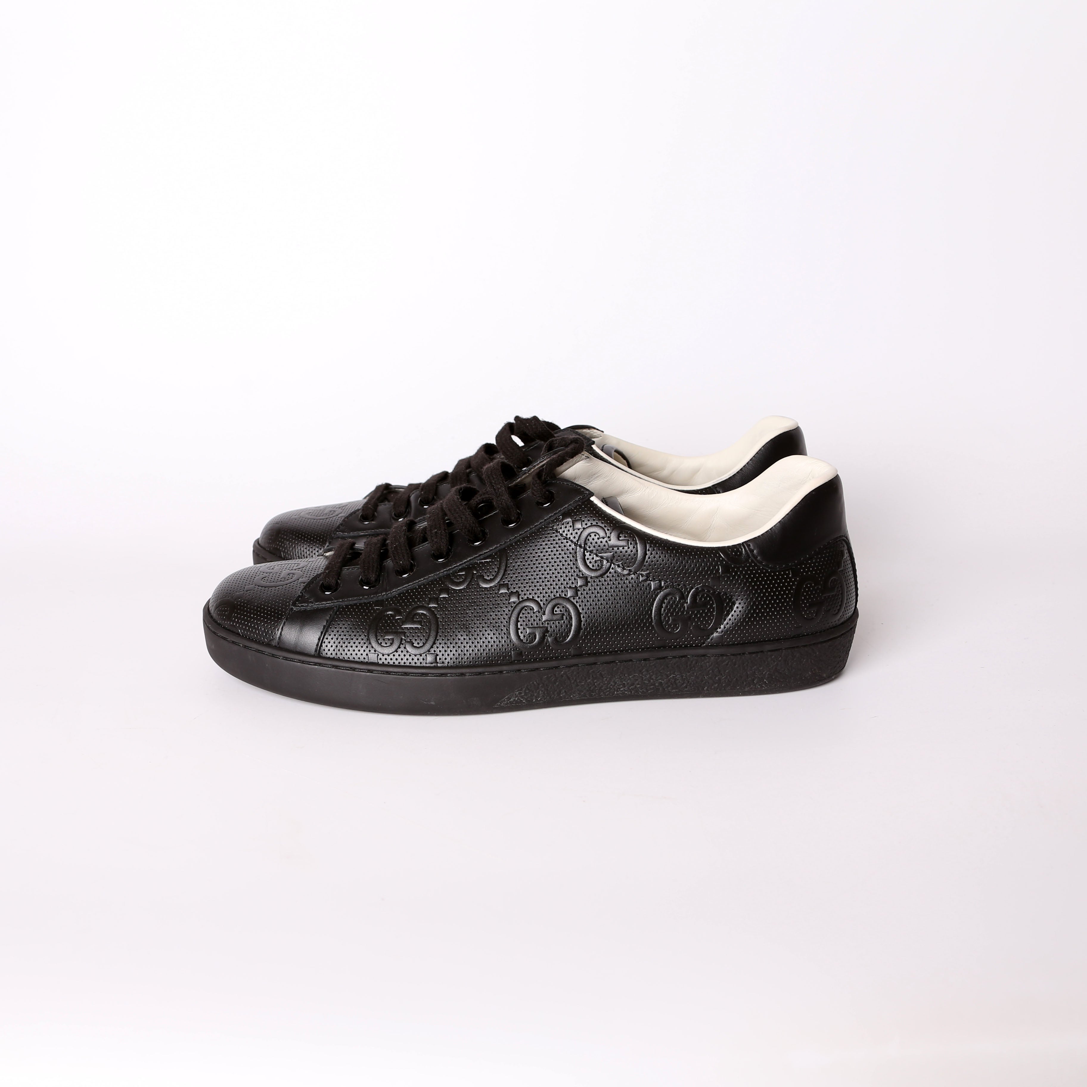 Gucci GG Tennis Embossed Sneakers Size 42