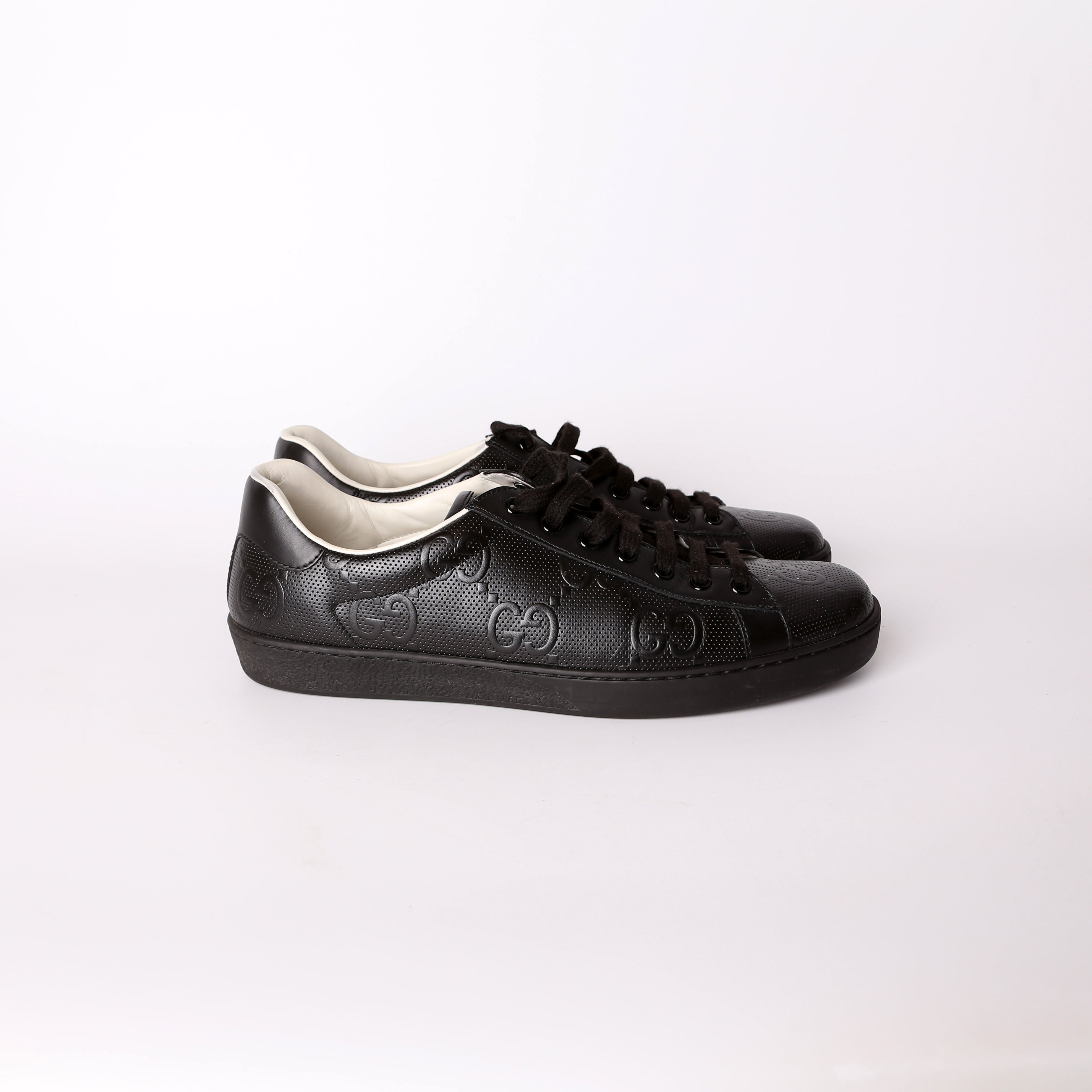 Gucci GG Tennis Embossed Sneakers Size 42