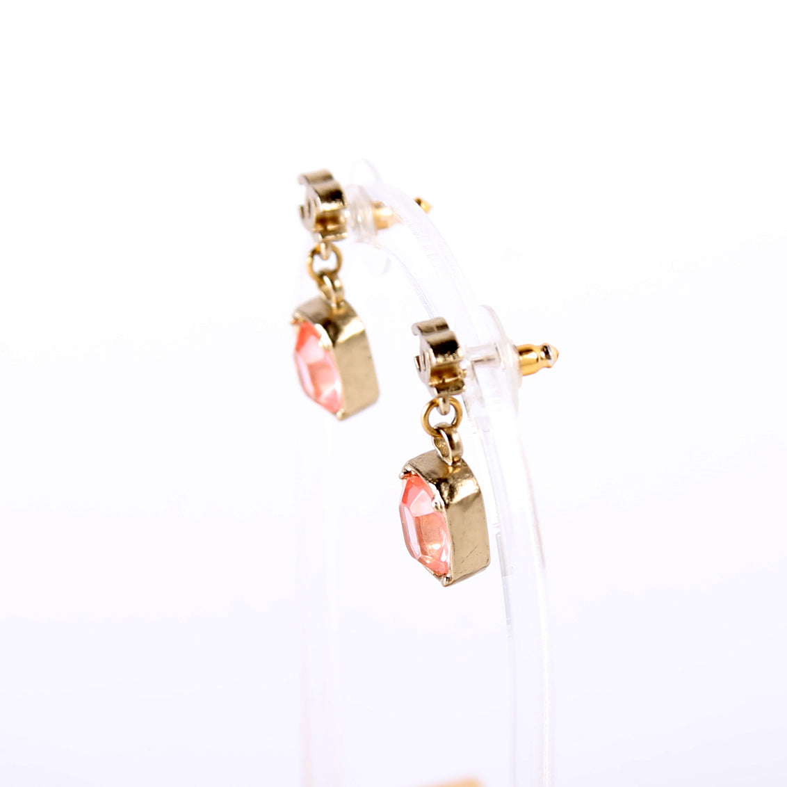 CC Rhinestone Drop Earrings