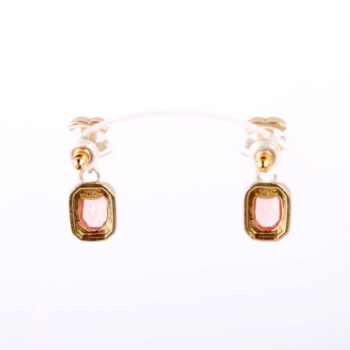 CC Rhinestone Drop Earrings
