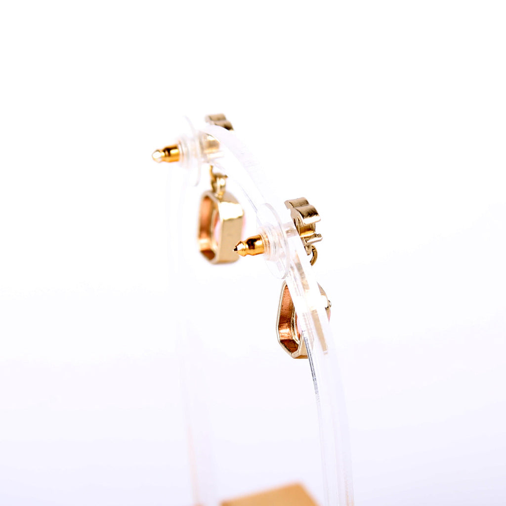 CC Rhinestone Drop Earrings