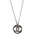 CC Crystal Ruthenium Long Necklace