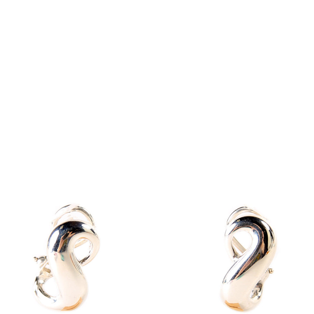 Infinity Omega Back Earrings 925