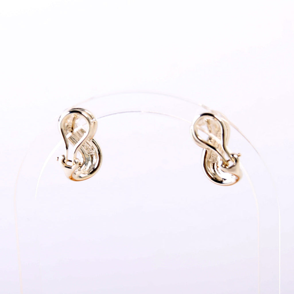 Infinity Omega Back Earrings 925