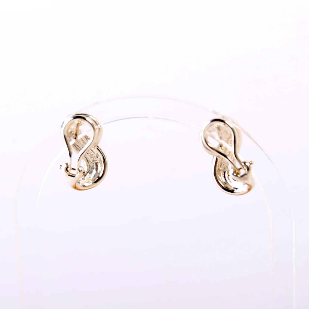 Infinity Omega Back Earrings 925