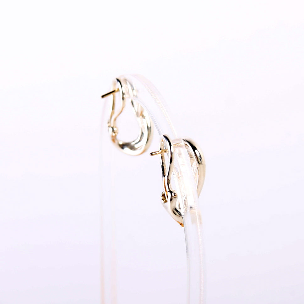 Infinity Omega Back Earrings 925