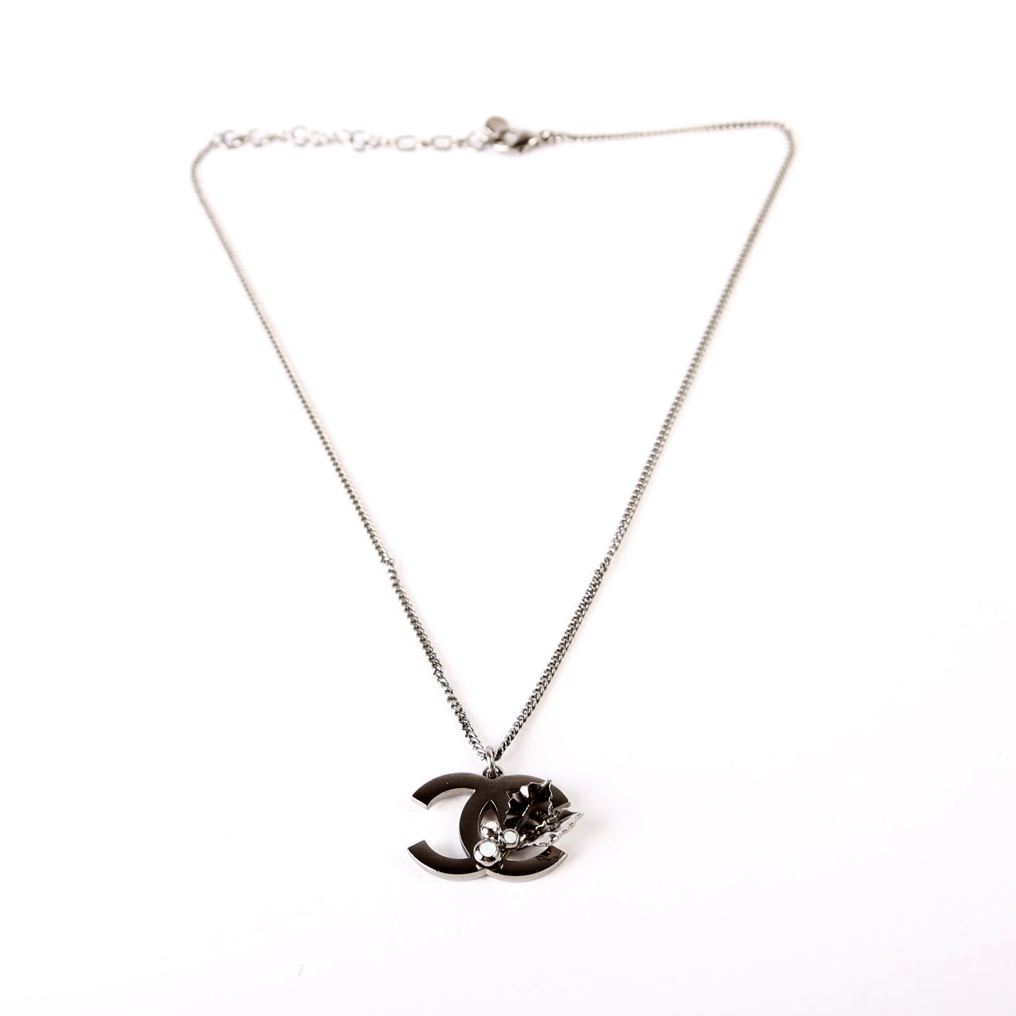 CC Holly Ruthenium Pendant Necklace
