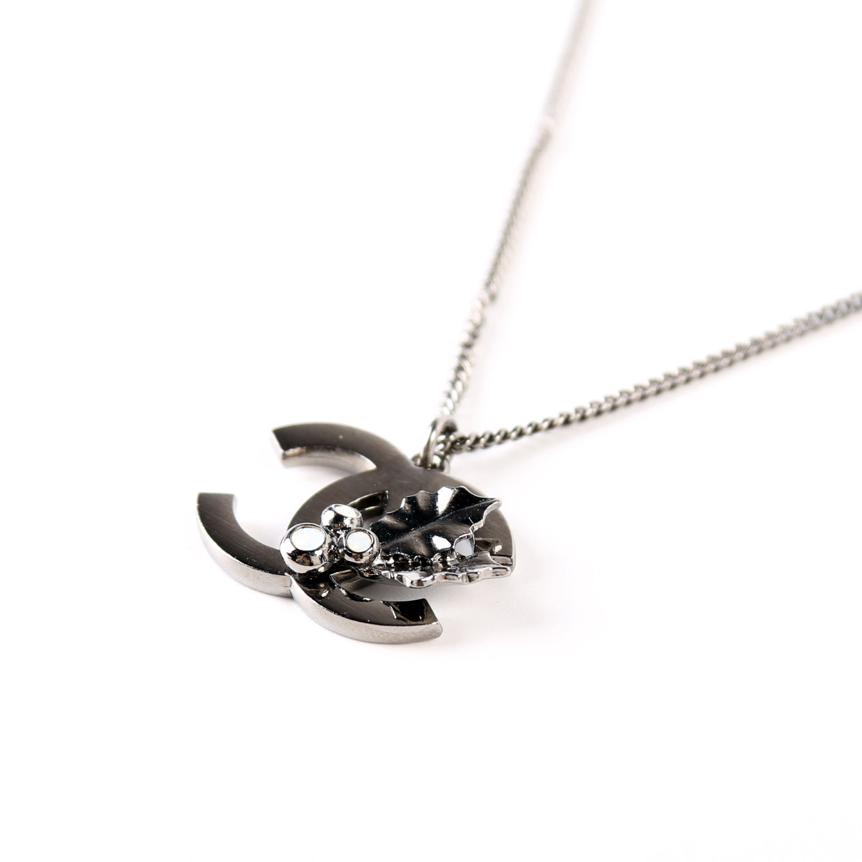 CC Holly Ruthenium Pendant Necklace