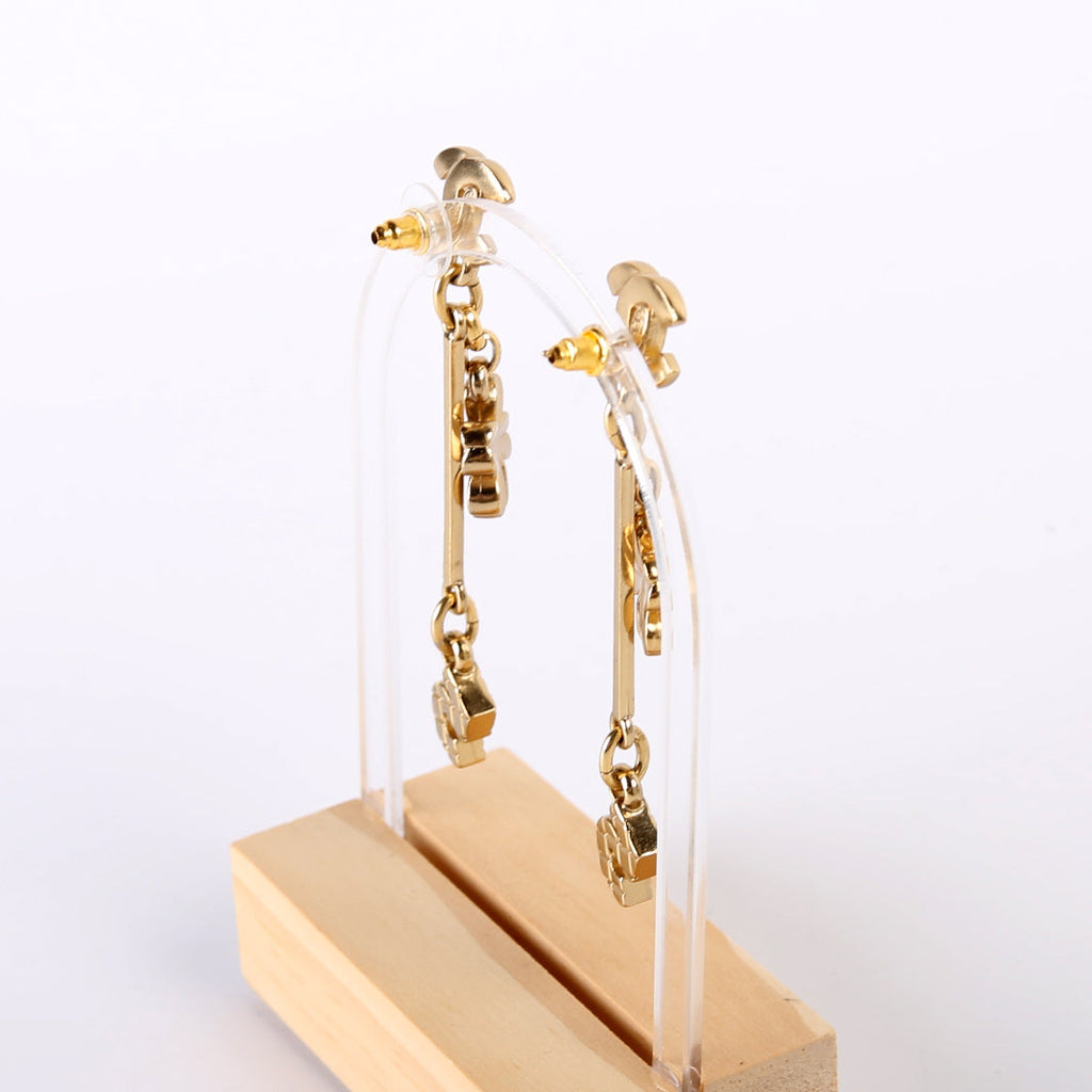 CC Clover 5 Drop Vintage Earrings