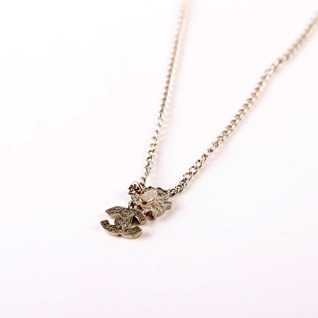 Enamel CC Lady Bug Pendant Necklace
