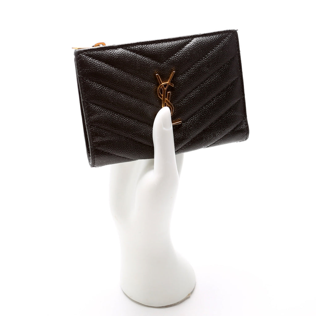 575974 Cassandre Fragments Zipped Bi-Fold Wallet