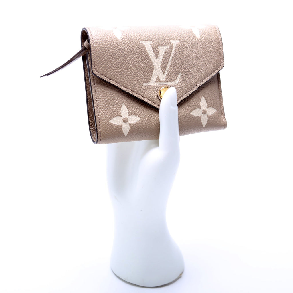 Victorine Wallet Bicolor Empreinte
