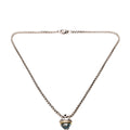 Acorn Charm Topaz Necklace 925/585
