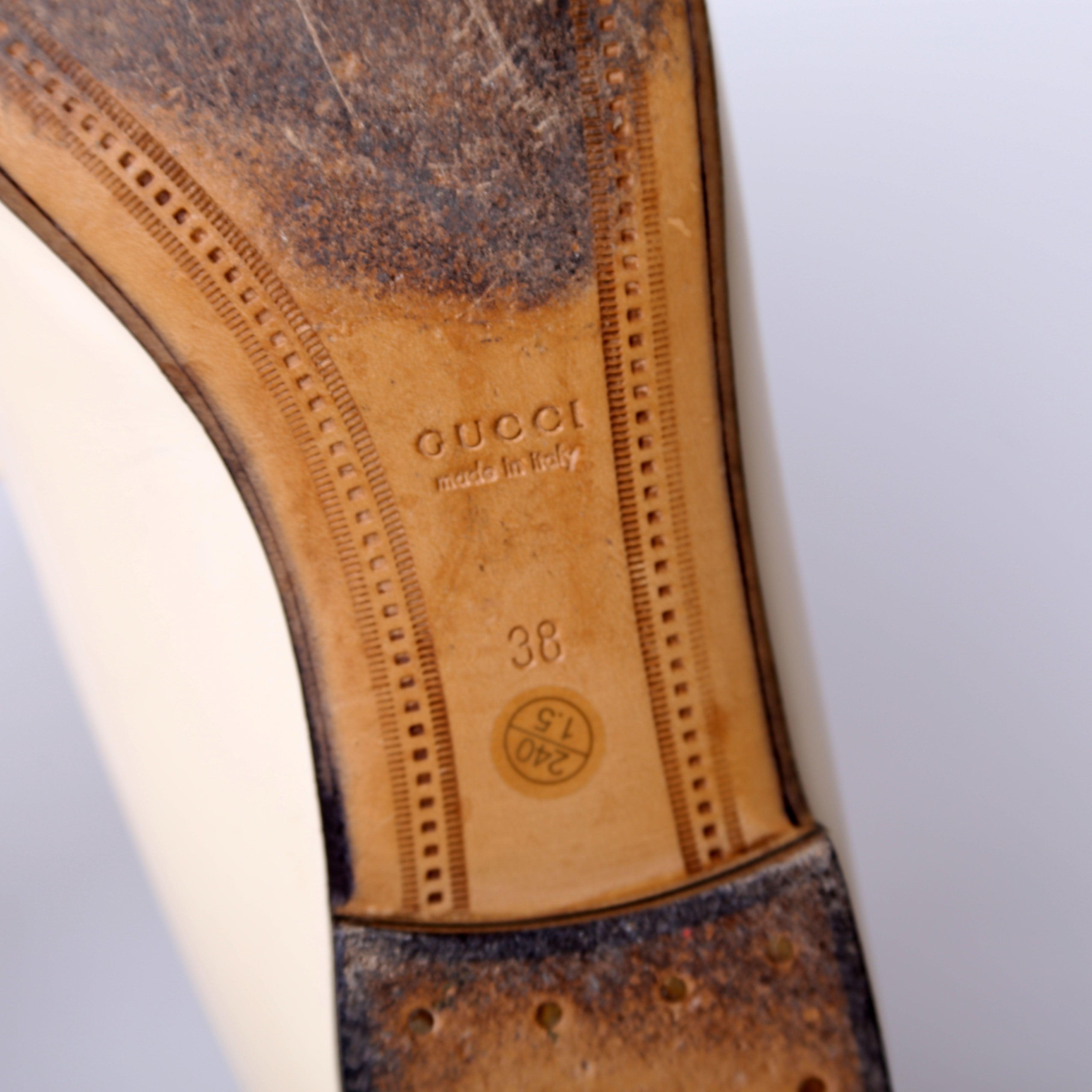 Gucci Brixton Horsebit Loafers Size 38
