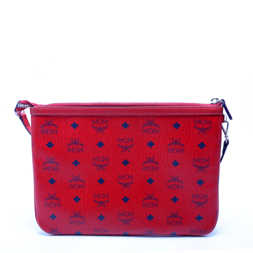 Visetos Large Zip Pouch Red