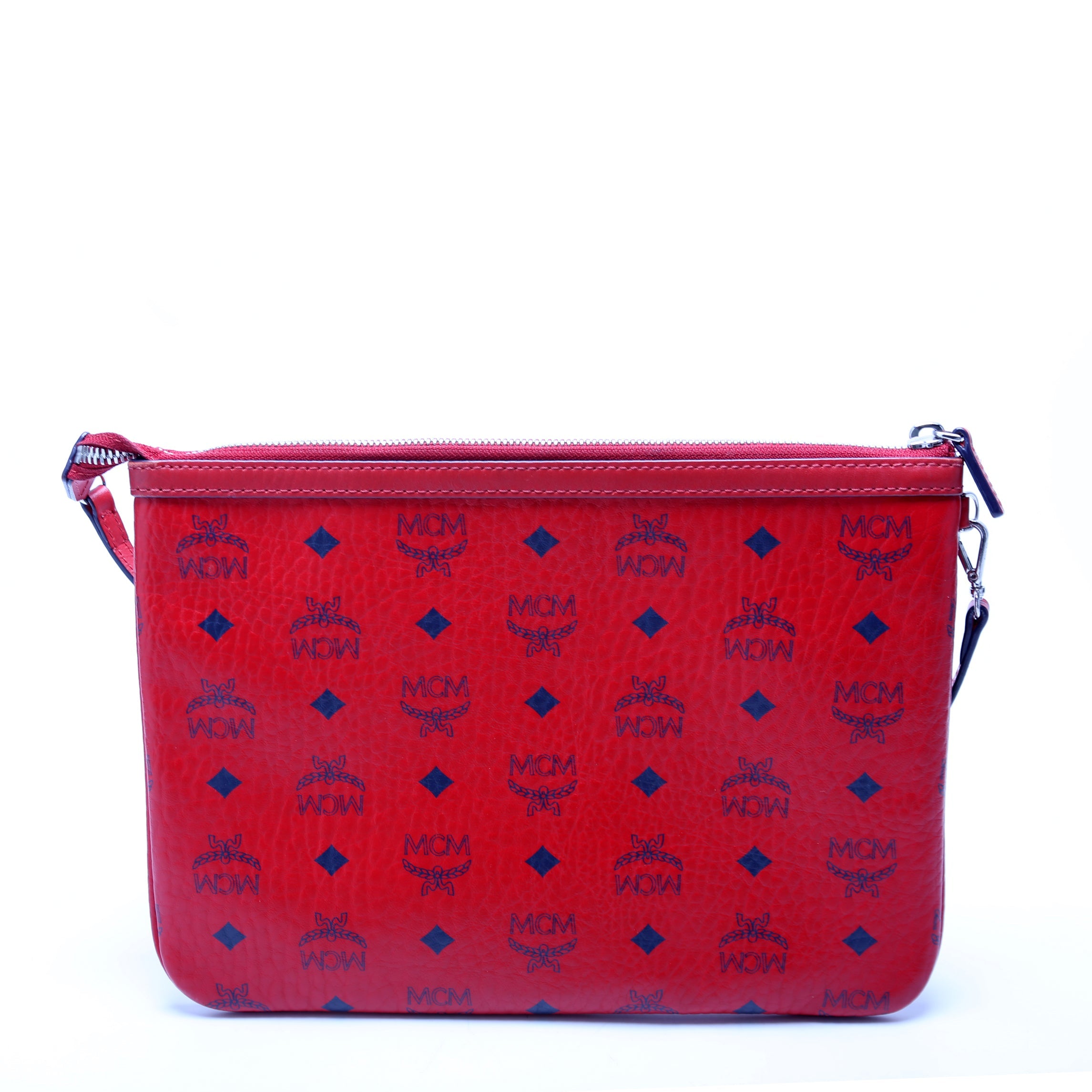 Visetos Large Zip Pouch Red