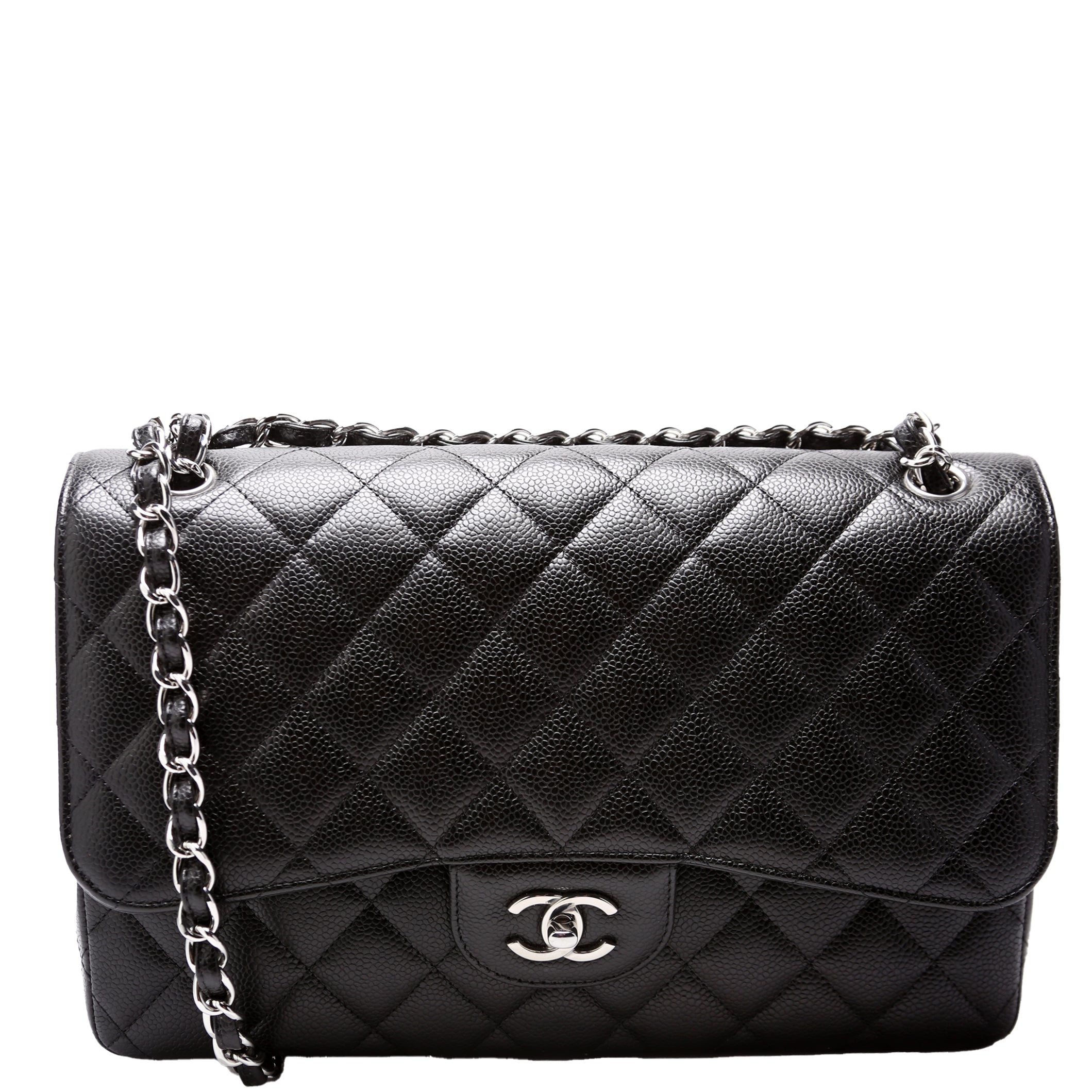 Classic Flap Jumbo Caviar RFID Black