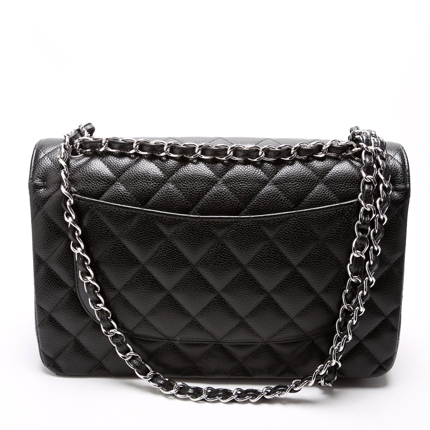 Classic Flap Jumbo Caviar RFID Black