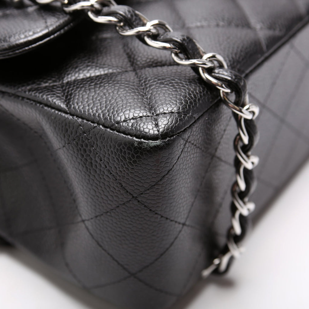 Classic Flap Jumbo Caviar RFID Black