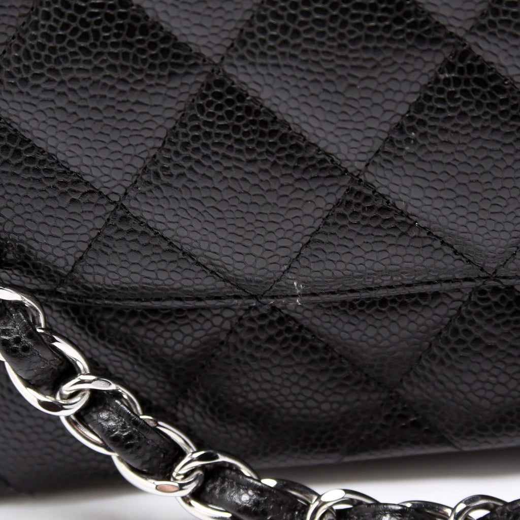 Classic Flap Jumbo Caviar RFID Black