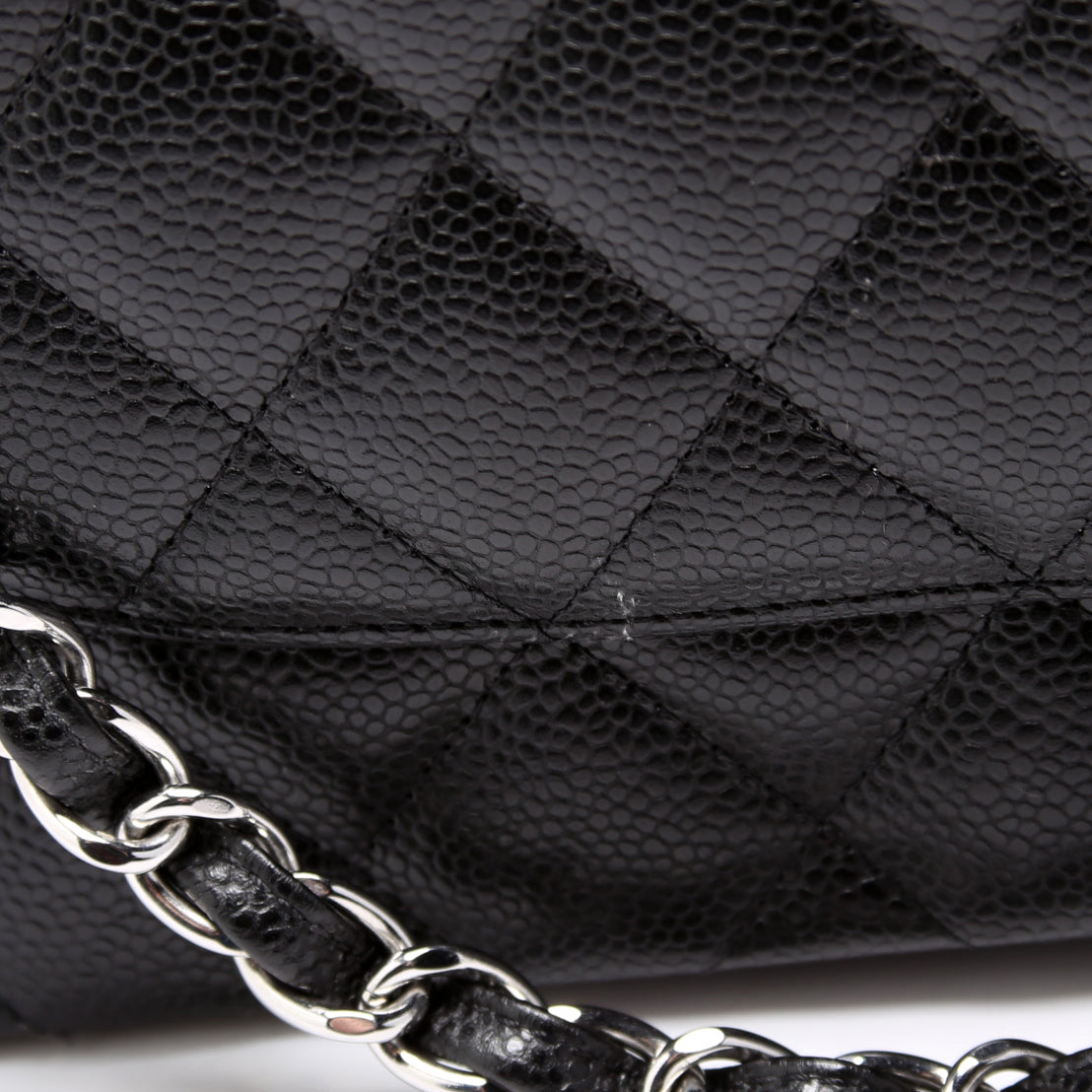 Classic Flap Jumbo Caviar RFID Black