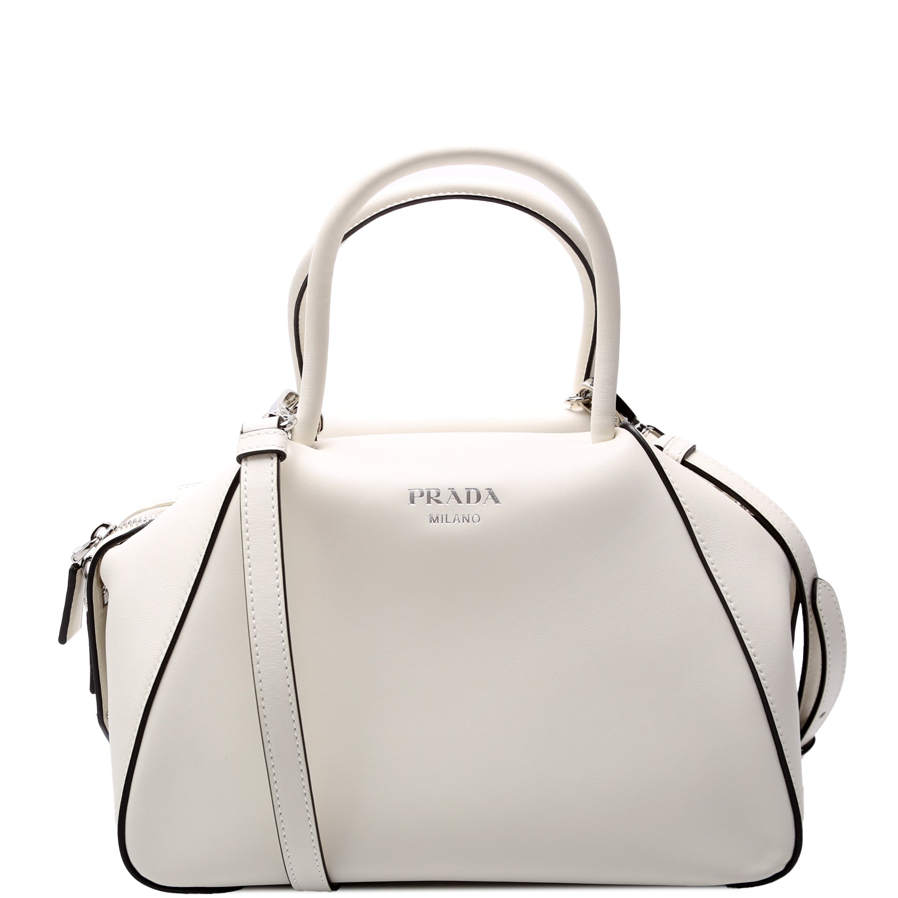 1BA365 Supernova Medium Handbag Calfskin White