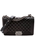 Boy Flap Medium Old Lambskin 23M Black