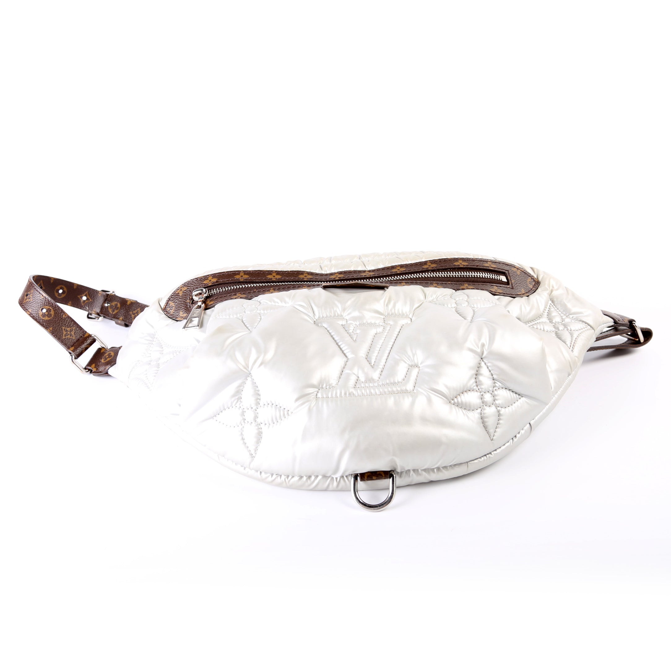 Maxi Bumbag Pillow Monogram Silver