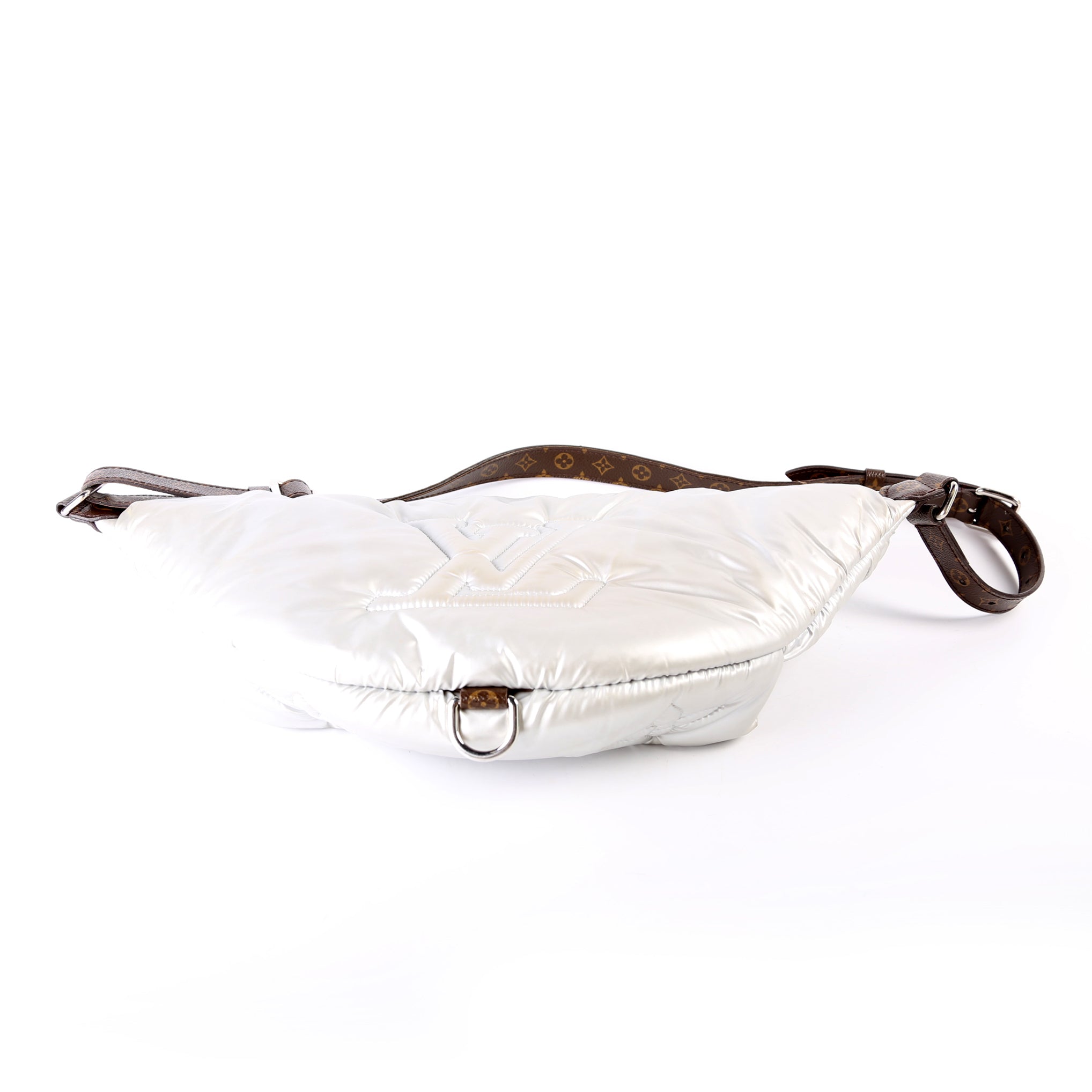 Maxi Bumbag Pillow Monogram Silver