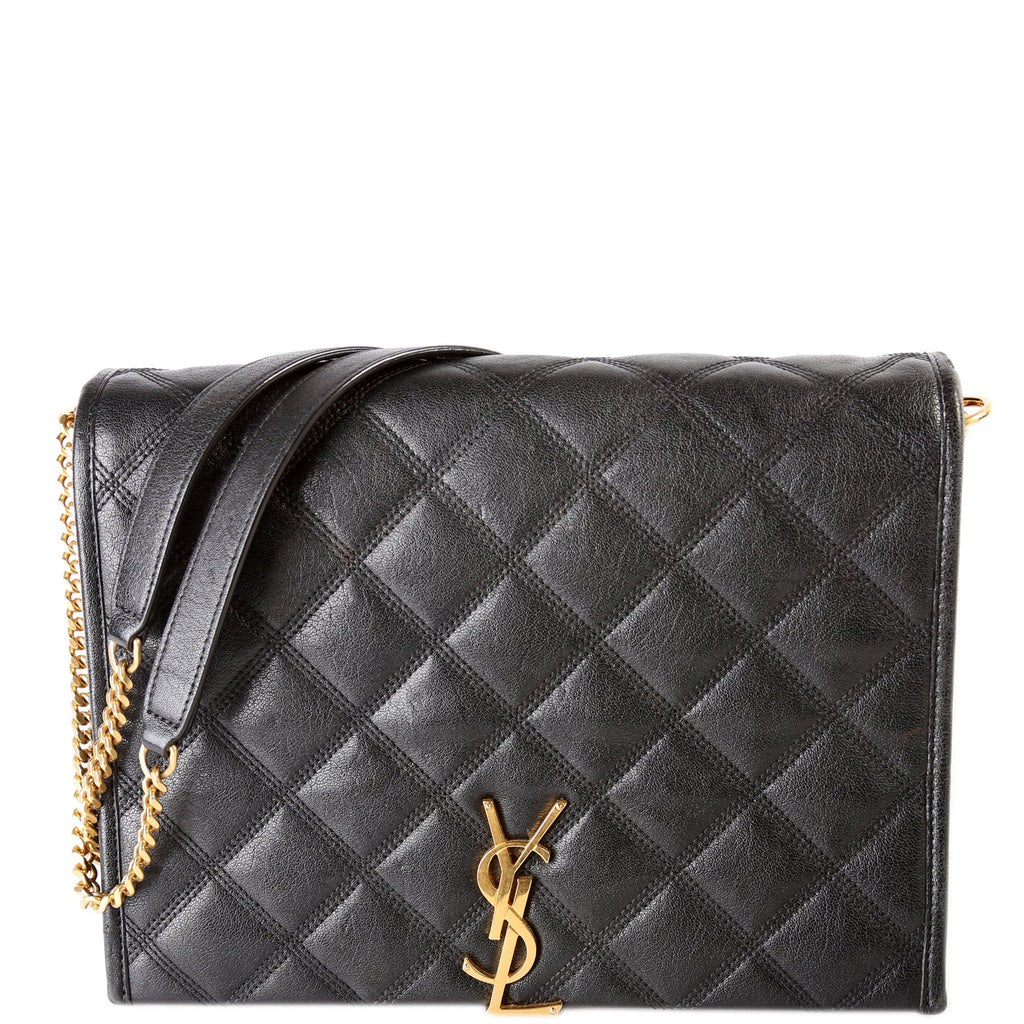 579607 Becky Shoulder Bag Quilted Lambskin Large
