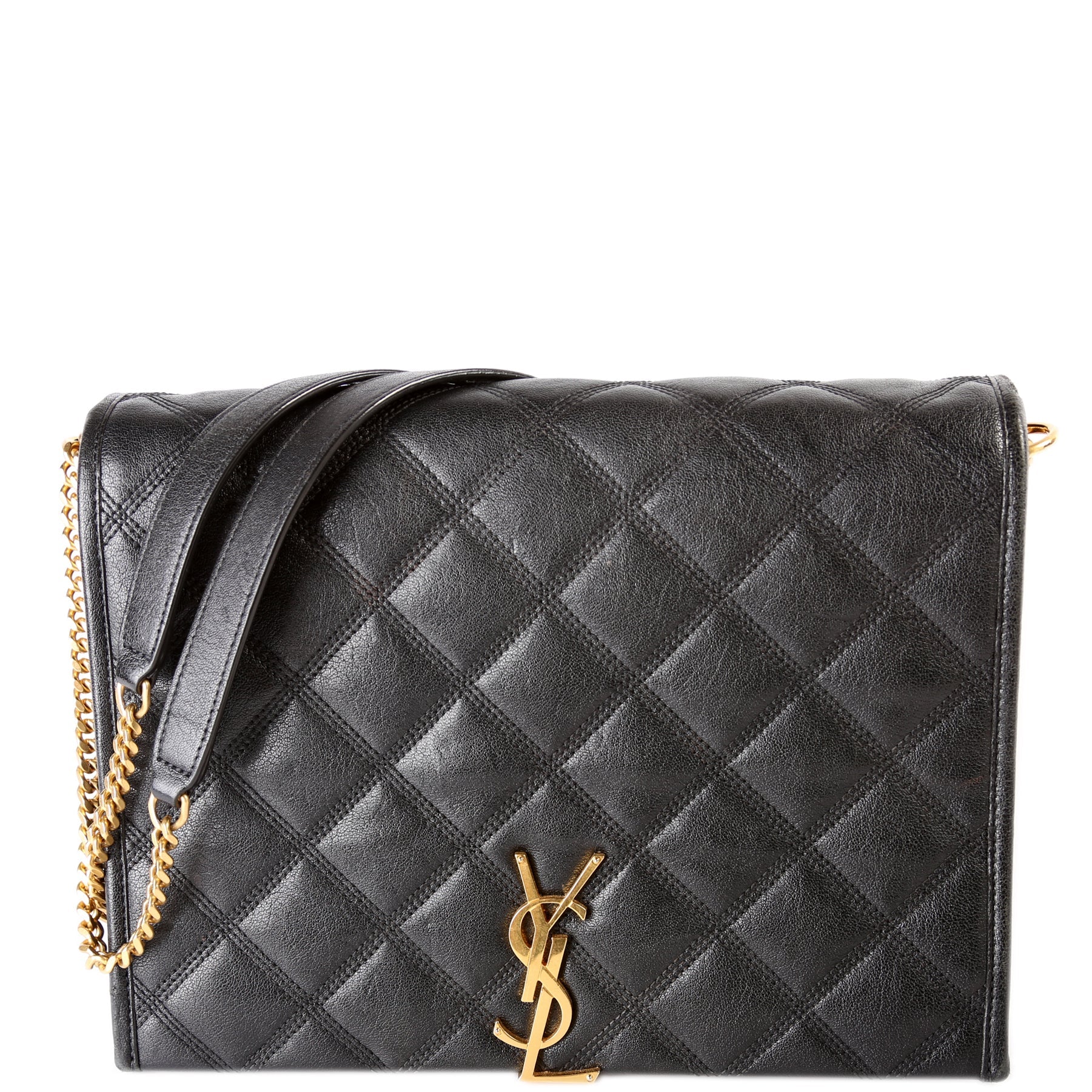 579607 Becky Shoulder Bag Quilted Lambskin Large
