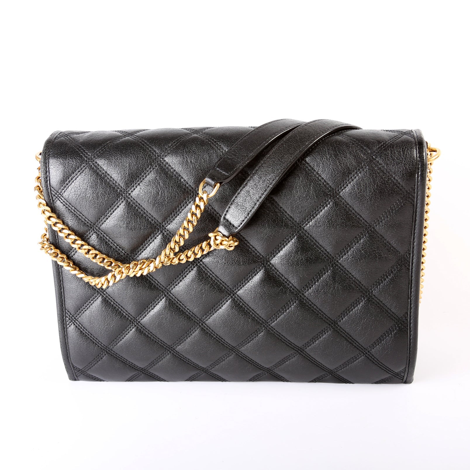 579607 Becky Shoulder Bag Quilted Lambskin Large