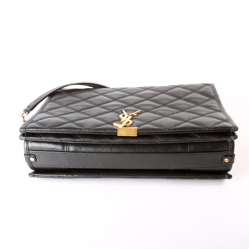 579607 Becky Shoulder Bag Quilted Lambskin Large