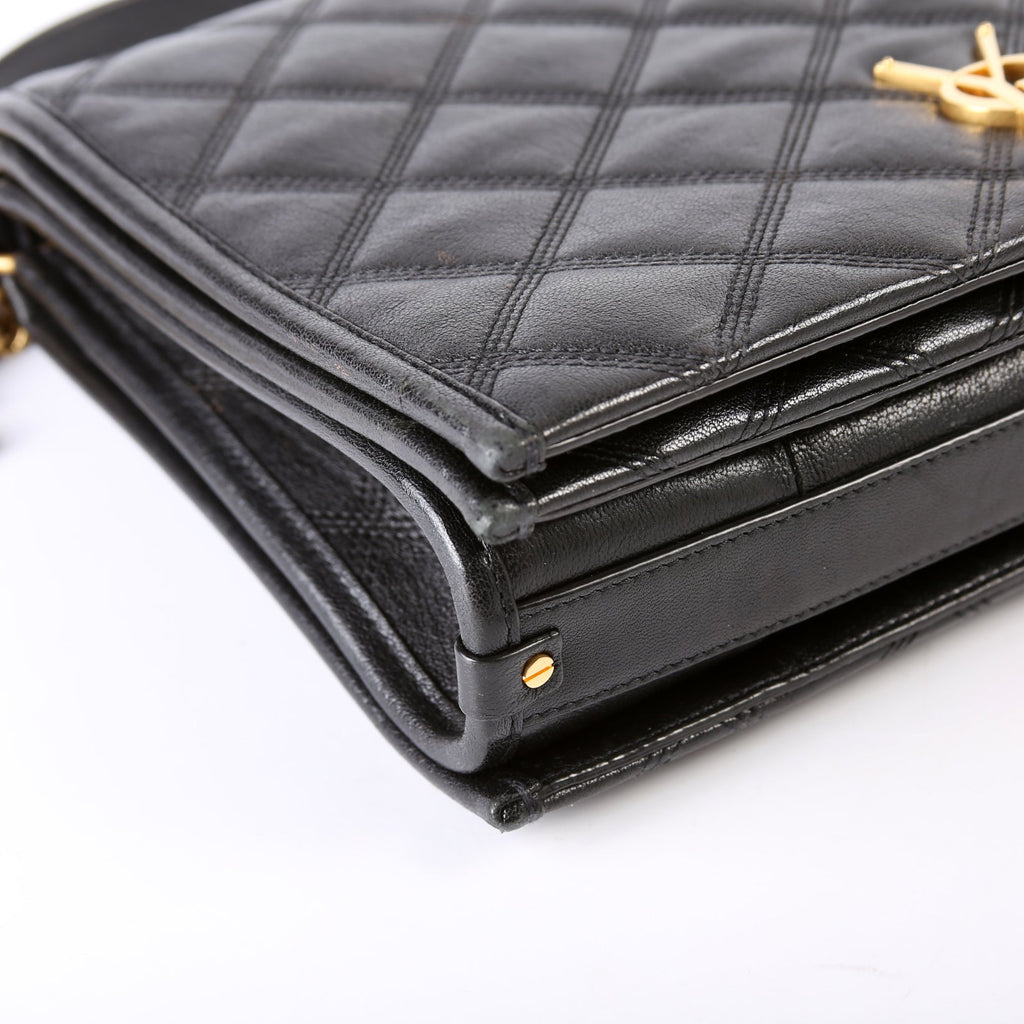 579607 Becky Shoulder Bag Quilted Lambskin Large
