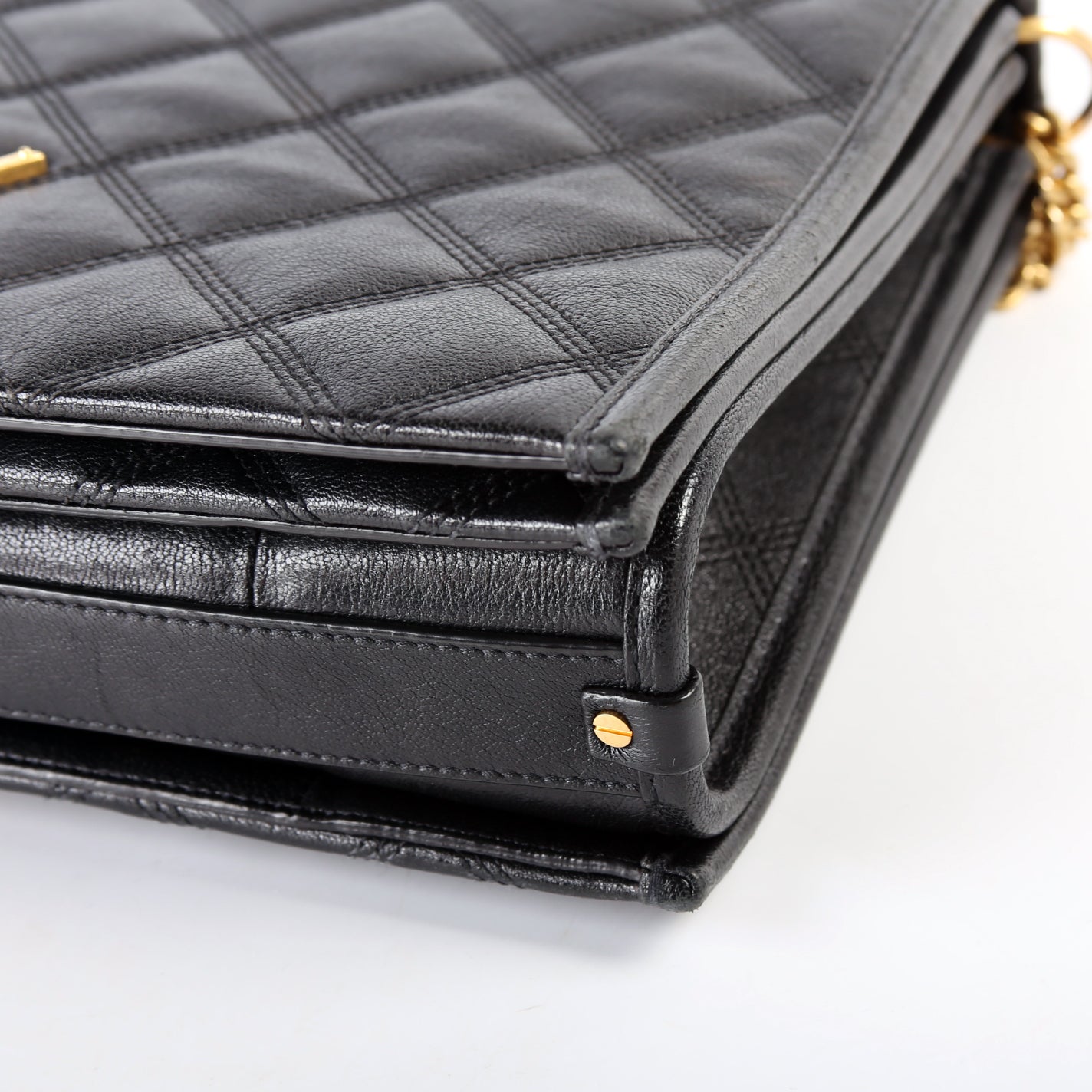 579607 Becky Shoulder Bag Quilted Lambskin Large