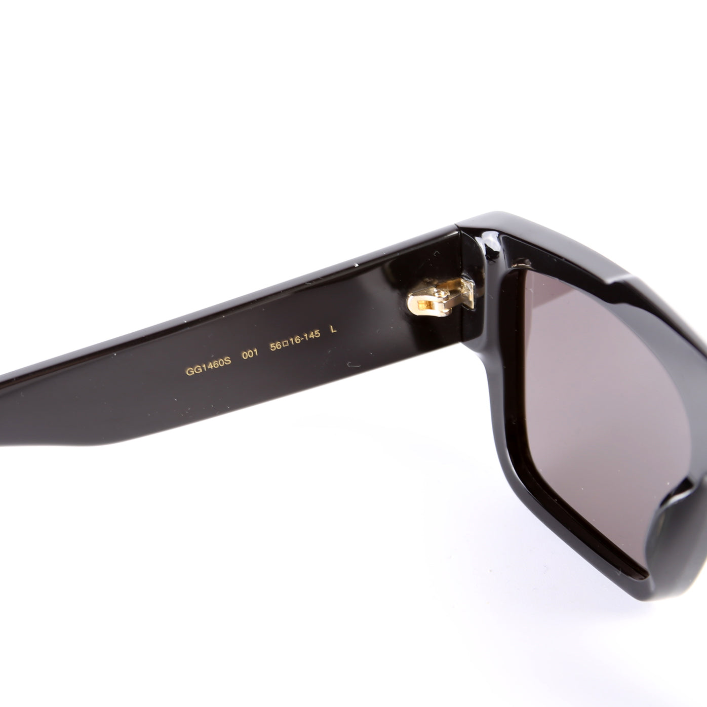 GG1460S Logo Rectangle Acetate Sunglasses Black