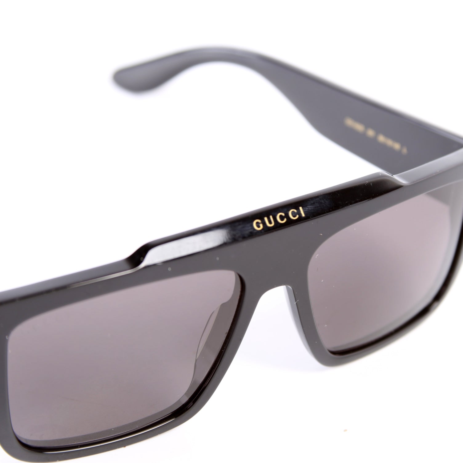 GG1460S Logo Rectangle Acetate Sunglasses Black