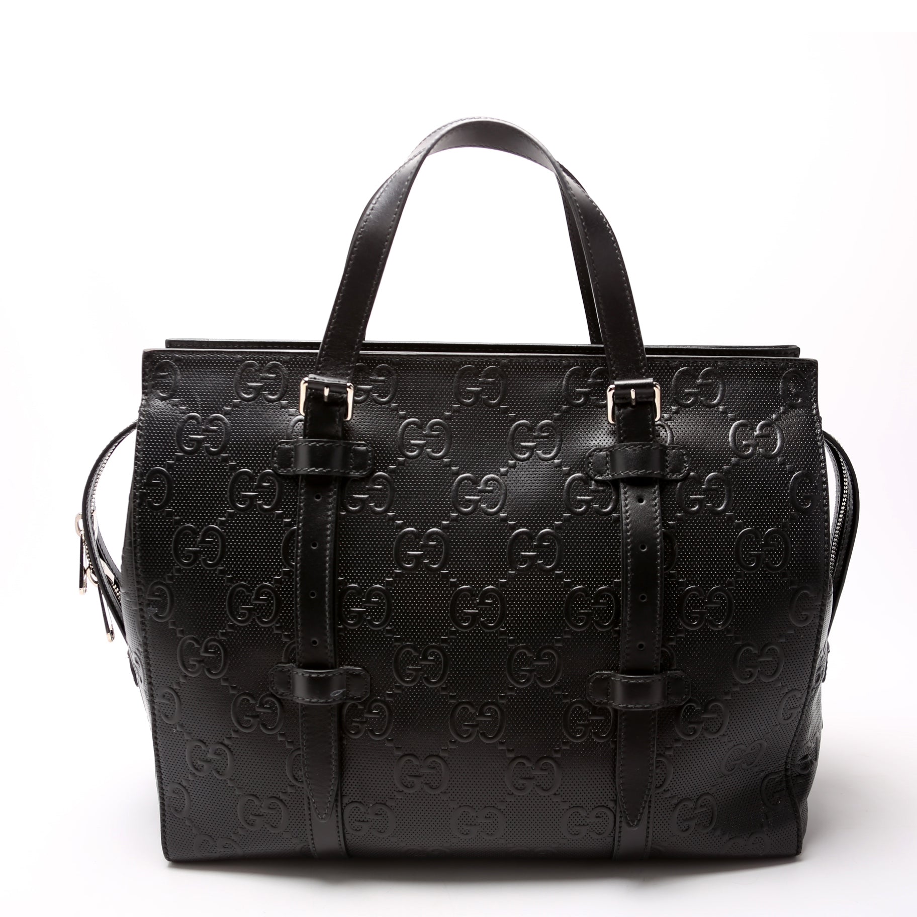 GG Embossed Belt Bag 658582 Black