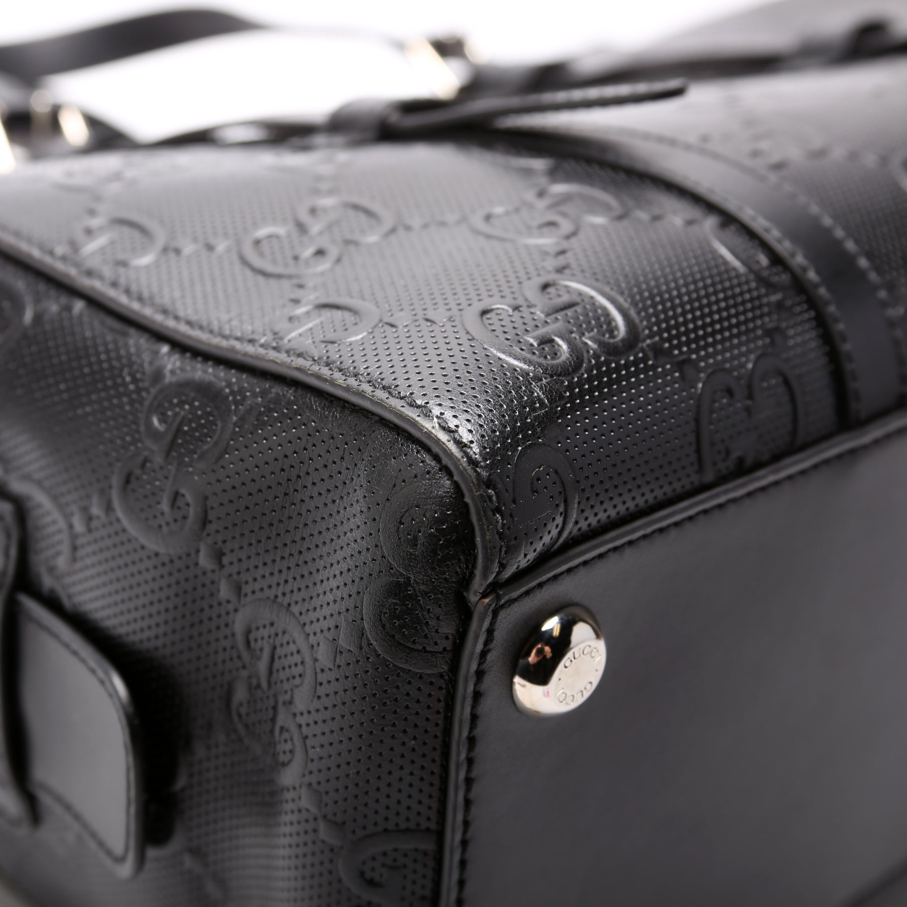 GG Embossed Belt Bag 658582 Black