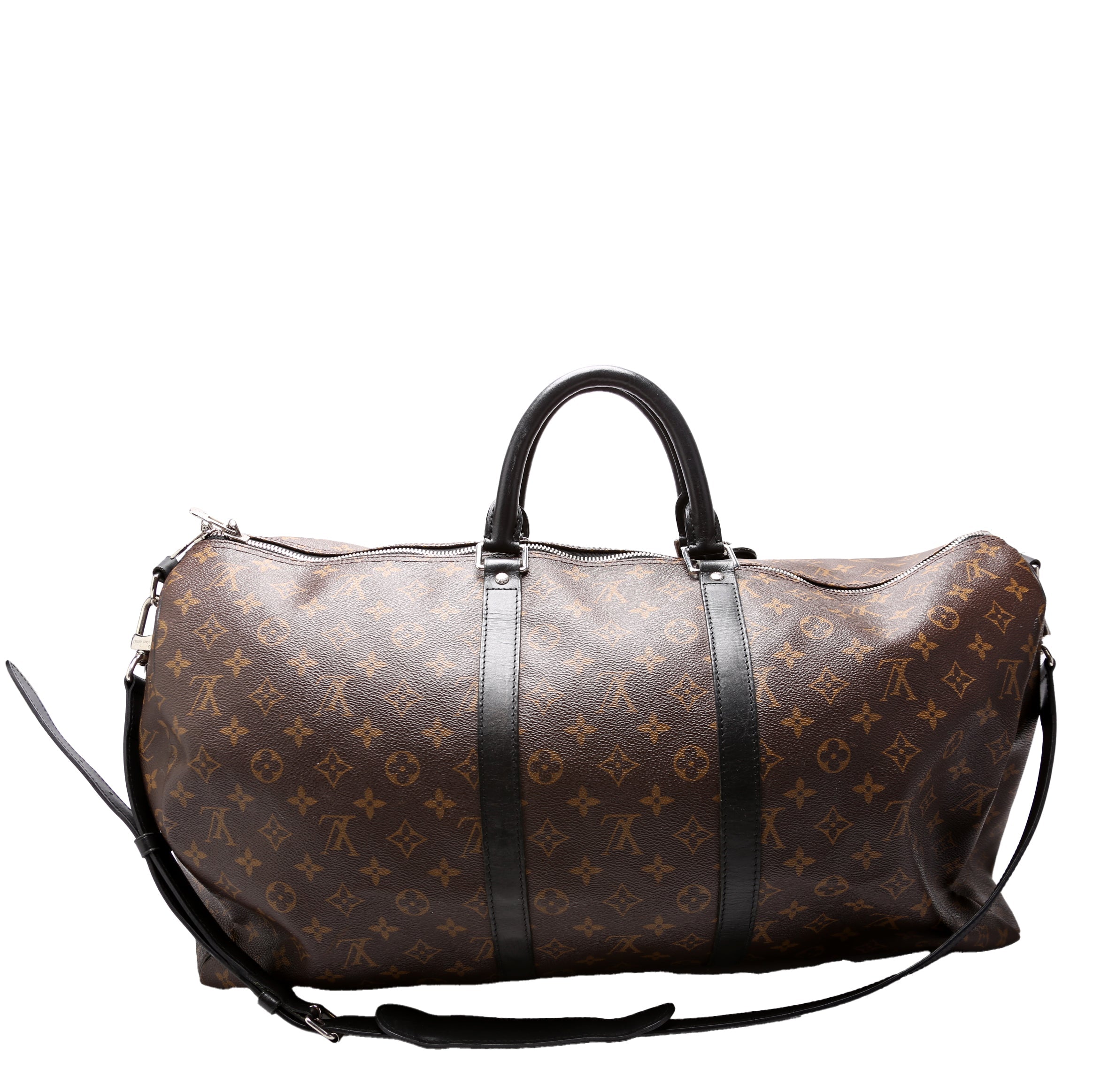 Keepall 55 Bandouliere Macassar Monogram