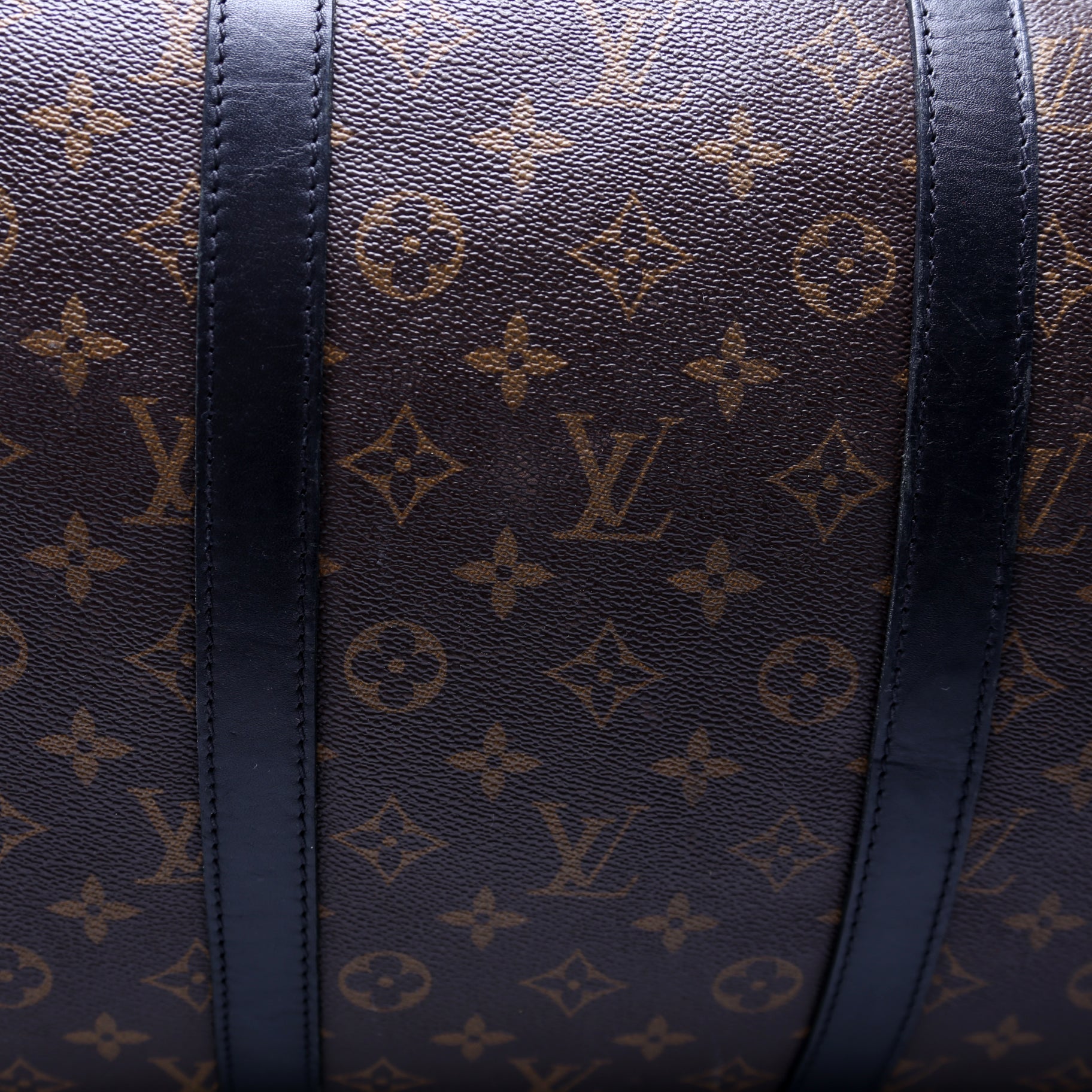 Keepall 55 Bandouliere Macassar Monogram