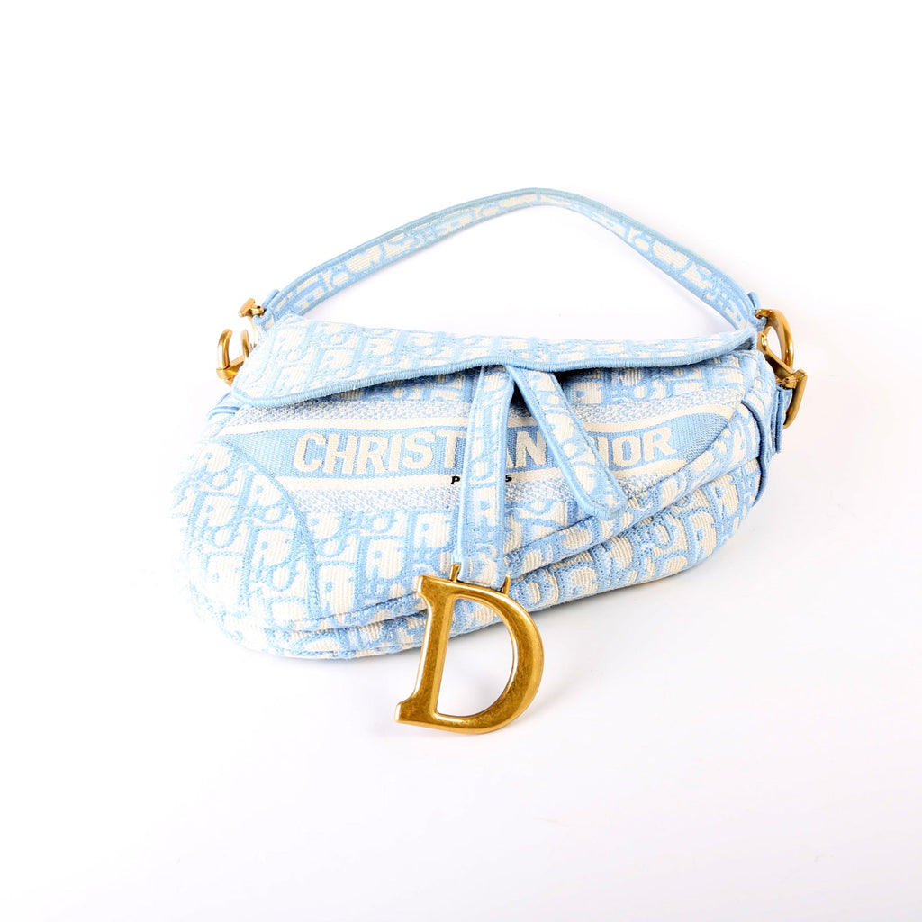 Saddle Bag Logo Oblique Blue