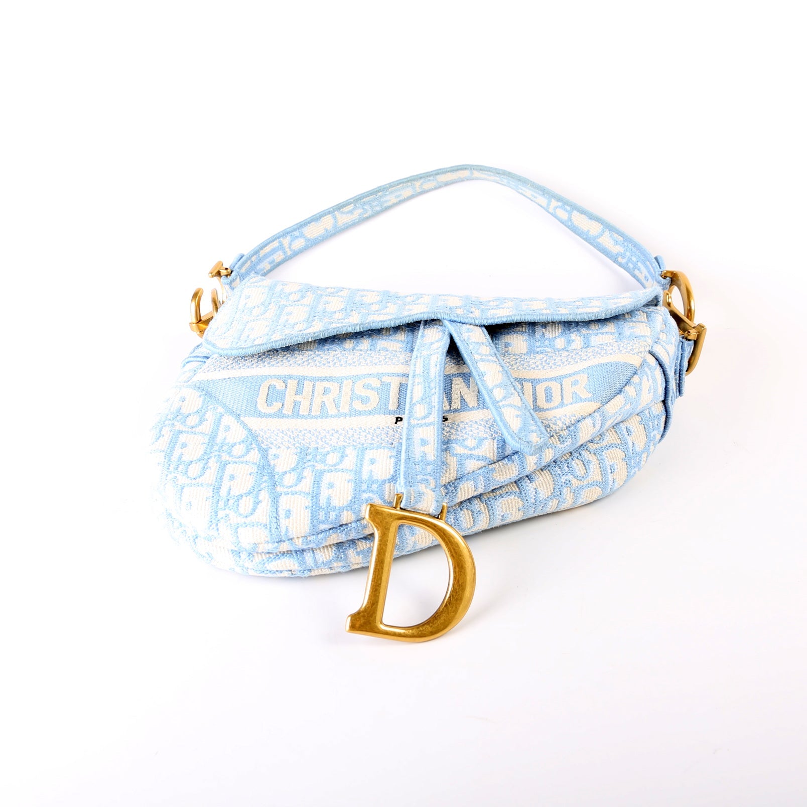 Saddle Bag Logo Oblique Blue