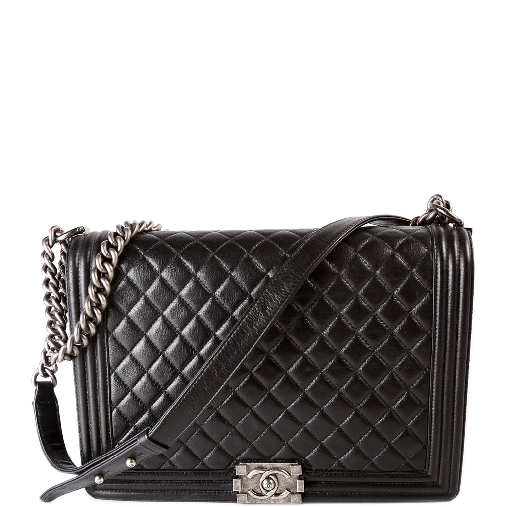Boy Flap Large Lambskin 19M Black