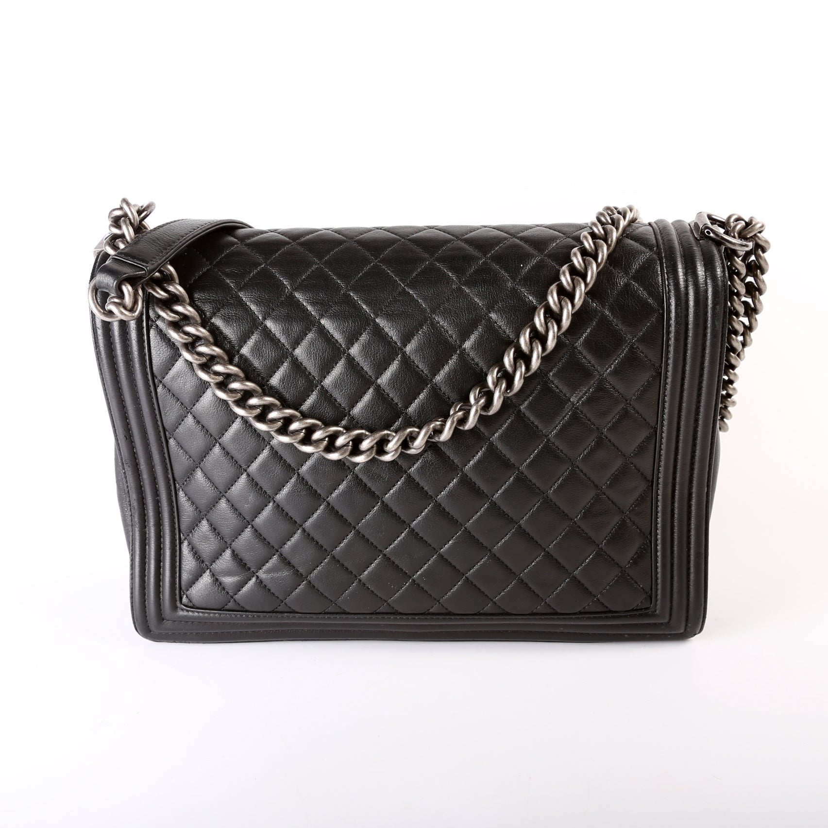 Boy Flap Large Lambskin 19M Black