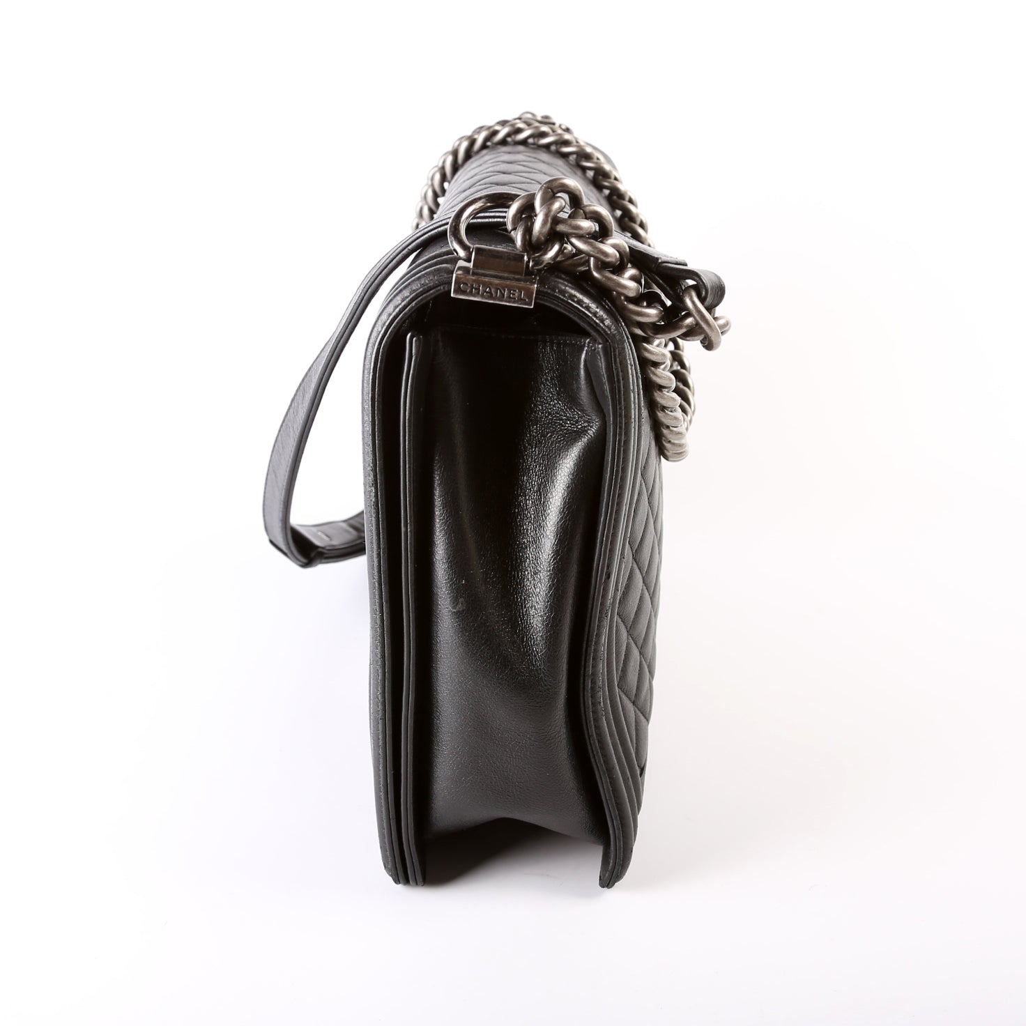 Boy Flap Large Lambskin 19M Black