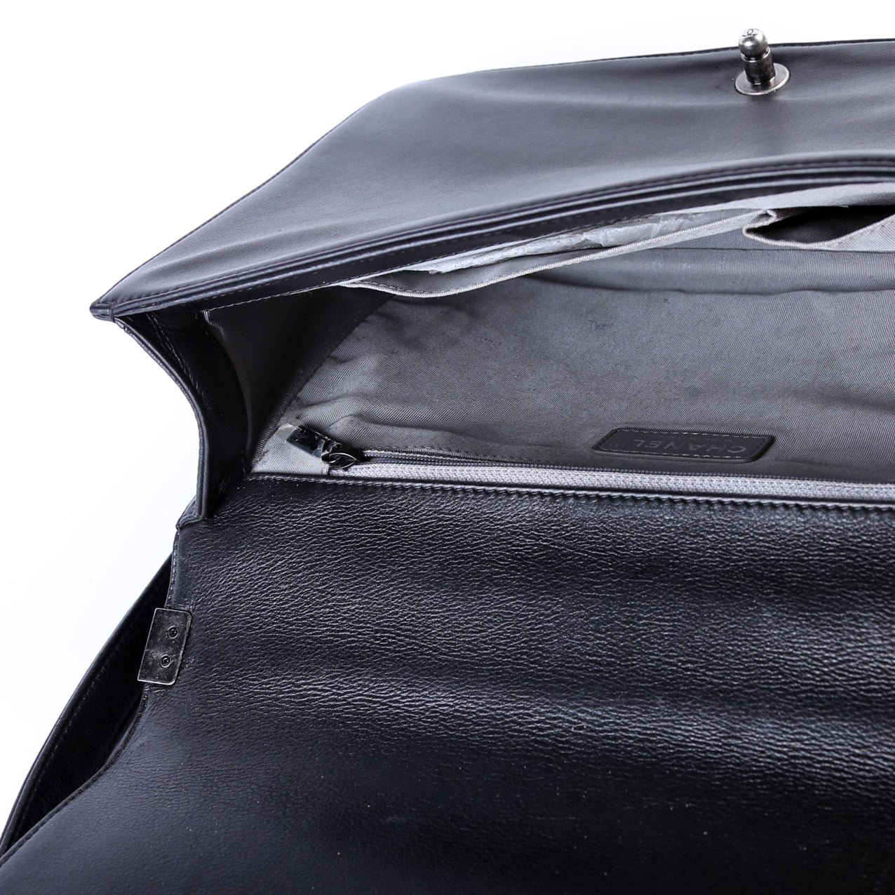 Boy Flap Large Lambskin 19M Black