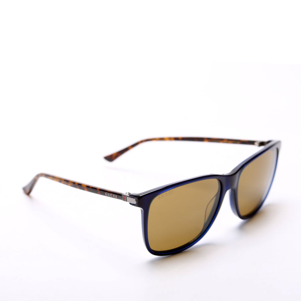 GG0017S Wayfarer Sunglasses Navy/Brown