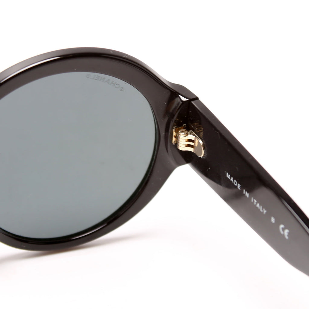 5410-A Round Sunglasses Black